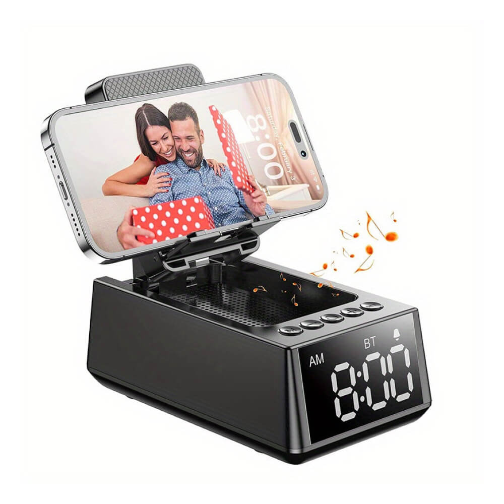 Cell Phone Stand with Wireless Bluetooth Speaker